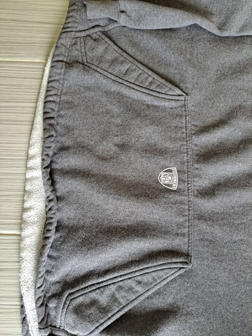 Vtg Reebok Tennessee Titans NFL Equipment Gray Hoodie 2XL Cotton Drawstring Mens - Picture 3 of 10